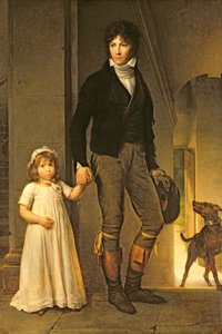 Jean-Baptiste Isabey (1767-1855) en zijn dochter, Alexandrine (1791-1871), 1795